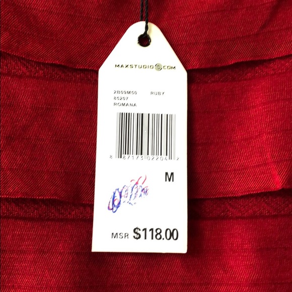 Sophie Max - Red Dress - NWT - size Medium - Picture 3 of 4